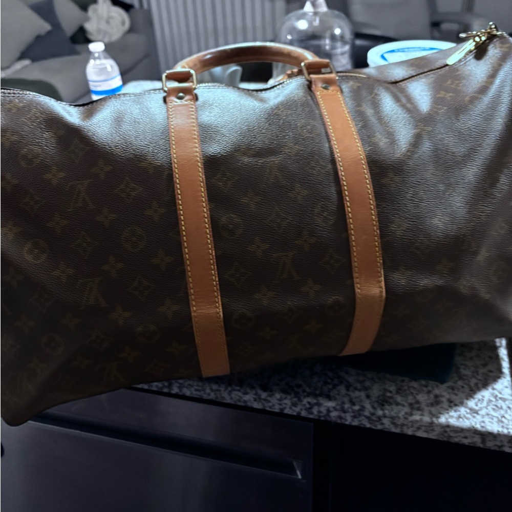 Luxury Brown Monogram Travel Bag
